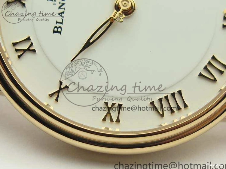 0824 Villeret 6651 RG ZF 1:1 Best Edition White Dial On Brown Leather Strap A ComfortFit 8097
